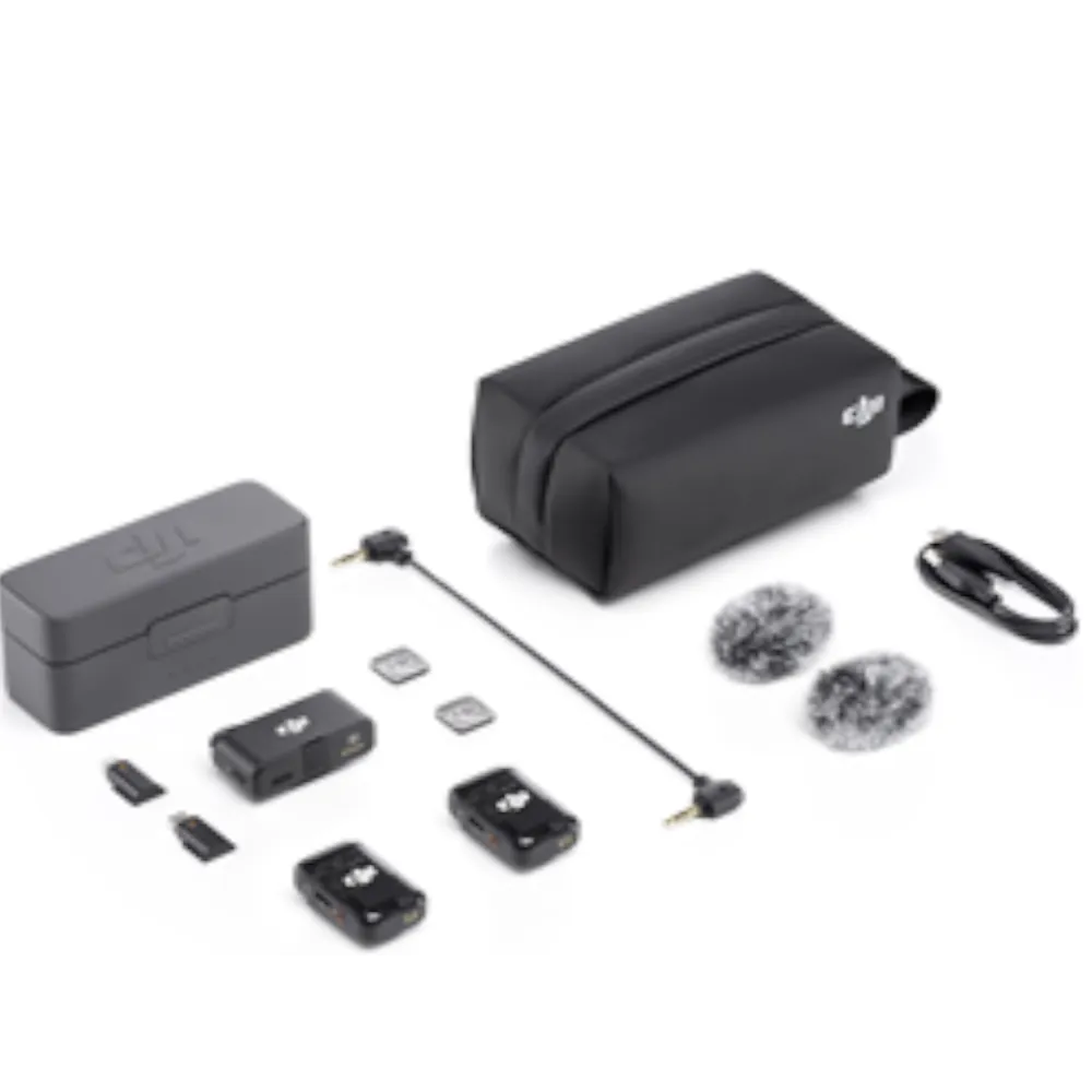 DJI Mic 2 (2 TX + 1 RX + Charging Case) - Wireless microphone system