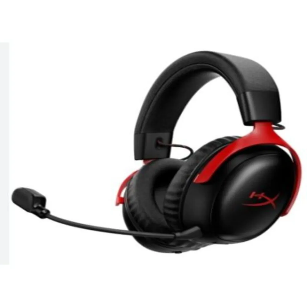 HyperX Cloud III S Wireless Gaming Headset/PC/PS5/Mobile/Mac/120Hr/2.4GHz Wireless/Black-red