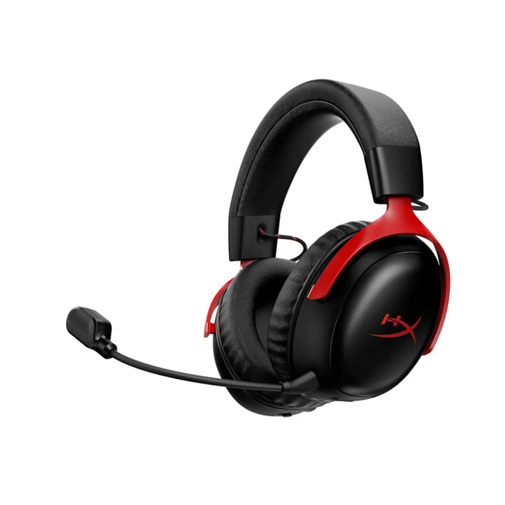 HyperX Cloud III S Wireless Gaming Headset/PC/PS5/Mobile/Mac/120Hr/2.4GHz Wireless/Black-red