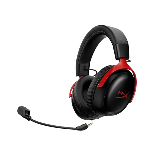 HyperX Cloud III S Wireless Gaming Headset/PC/PS5/Mobile/Mac/120Hr/2.4GHz Wireless/Black-red