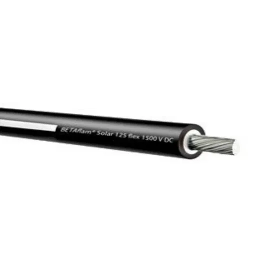 FN Solarni kabl 1x6mm2, crno/bijeli, jednožilni EN CPR BETAflam (pak.100m) Schrack