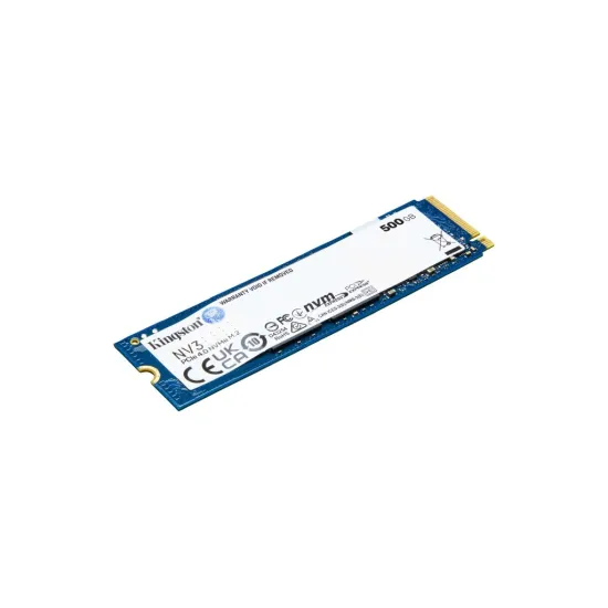KINGSTON 500GB NV3 PCIe 4.0 NVMe SSD, Up to 5000MB/s read, 3000MB/s write