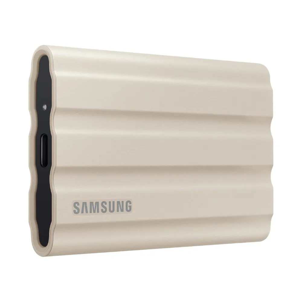 SAMSUNG 1TB T7 Shield Portable SSD USB 3.2 Gen2, 1050 MB/s Read, 1000 MB/s Write, IP65, IPX5, Beige