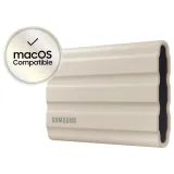 SAMSUNG 1TB T7 Shield Portable SSD USB 3.2 Gen2, 1050 MB/s Read, 1000 MB/s Write, IP65, IPX5, Beige