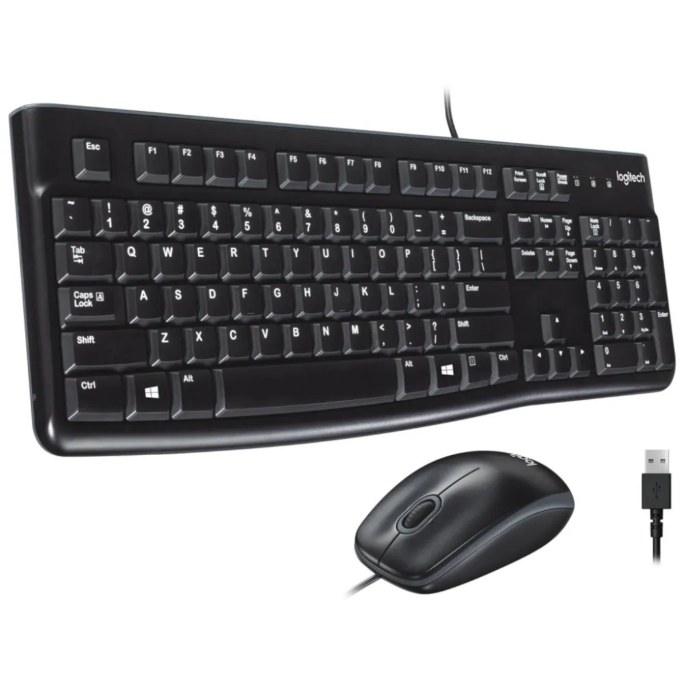 LOGITECH Desktop MK120 - Tastatura + Miš, US layout, USB