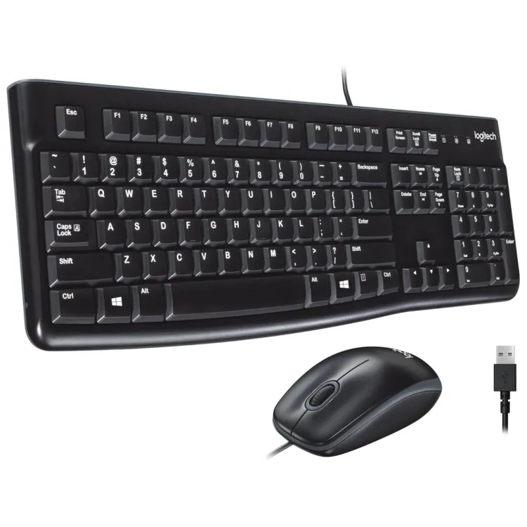 LOGITECH Desktop MK120 - Tastatura + Miš, US layout, USB