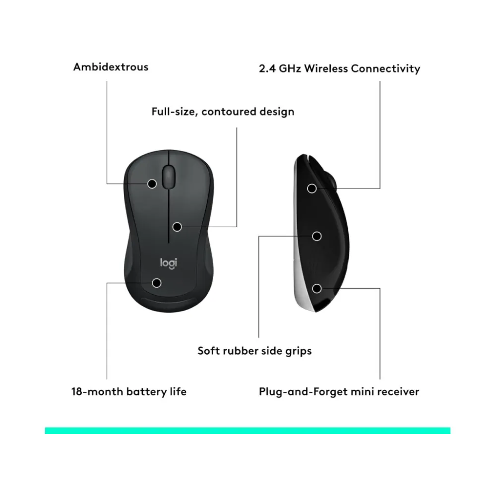 LOGITECH MK540 Advanced Wireless Desktop - Tastatura + Miš, USB, US
