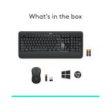 LOGITECH MK540 Advanced Wireless Desktop - Tastatura + Miš, USB, US