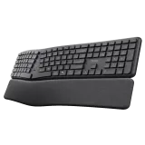 TRUST Keyra Ergonomic multidevice wireless keyboard US
