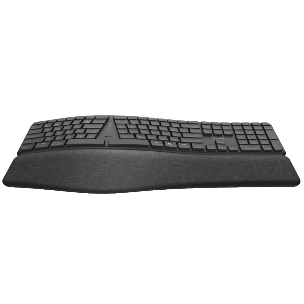 TRUST Keyra Ergonomic multidevice wireless keyboard US