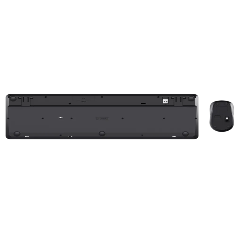 TRUST Ody II Silent Wireless Keyboard & Mouse set,YU,Crna