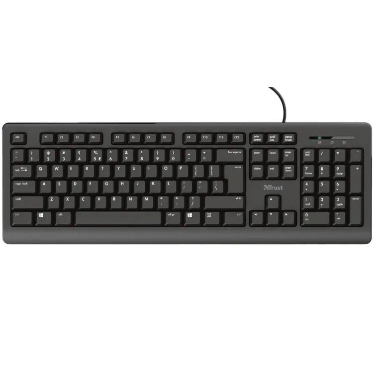 TRUST Primo Keyboard Zicana,YU,Crna