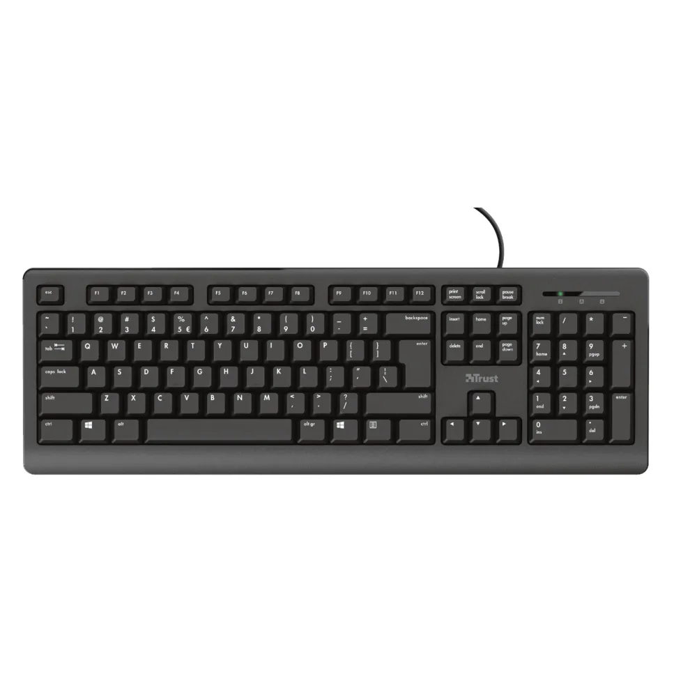 TRUST Primo Keyboard Zicana,YU,Crna