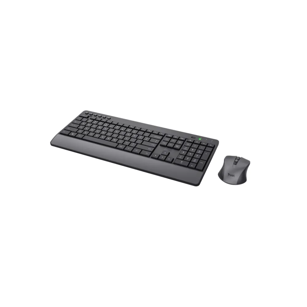 TRUST Trezo Comfort Wireless Keyboard & Mouse Set, US Layout