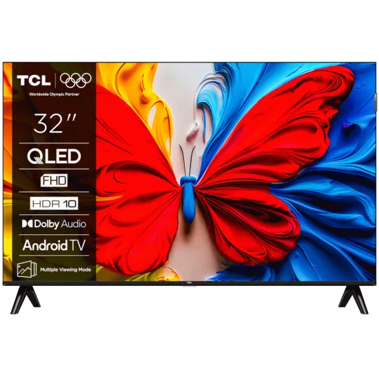 TCL 32S5K QLED TV 32 full HD, Android smart TV, slim dizajn bez okvira