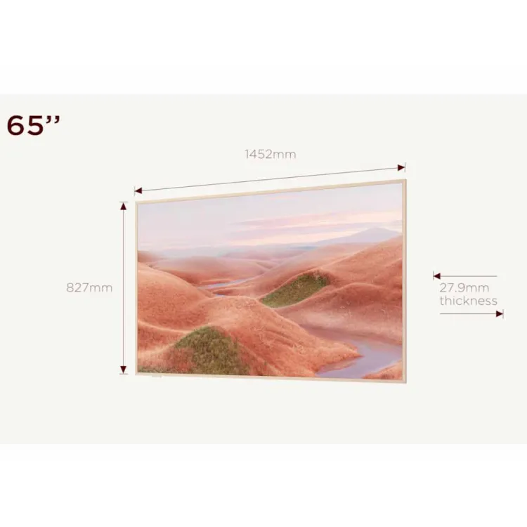 TCL 65A300W NXTFRAME QLED TV 65 , Google TV smart, Panel refresh 120 Hz, AIPQ Processor