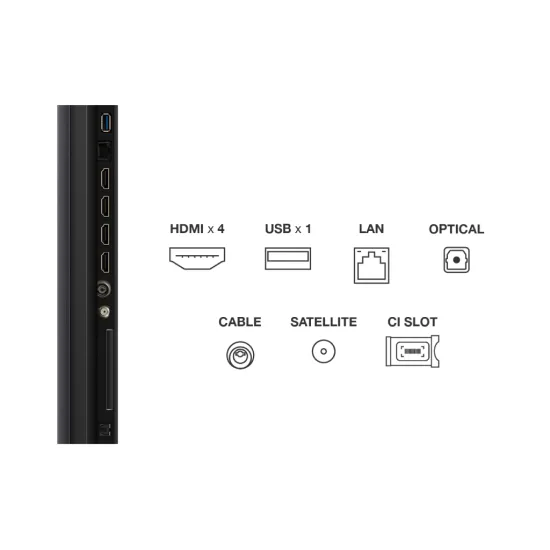 TCL 65C7K QD-mini LED TV 65 , Google TV OS, refresh rate 120Hz, Bang&Olufsen audio