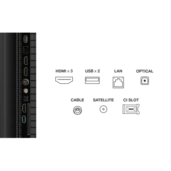 TCL 75P7K QLED TV 75 ultra HD, Google TV smart, AiPQ processor, Dolby Atmos,slim dizajn(bez okvira)