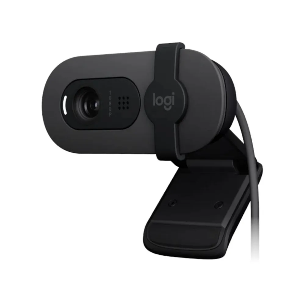 LOGITECH BRIO 105 Business Webcam Full HD 1080p with Automatic Light Balance, USB-A, Privacy shutter