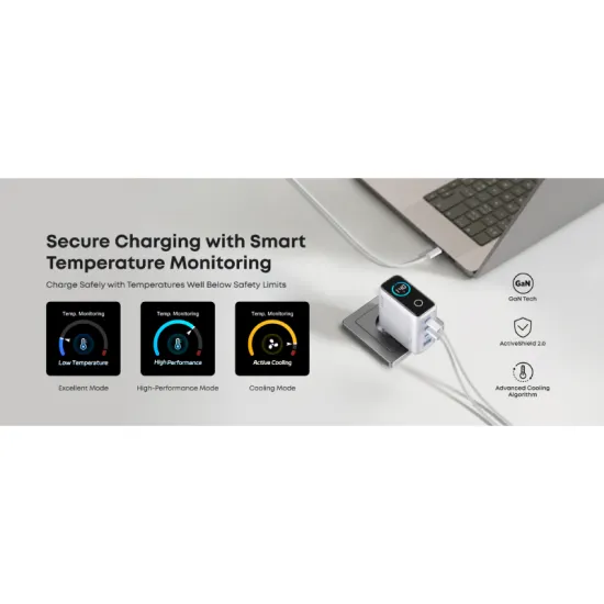 140W GaN zidni brzi punjač, 4-porta (3x USB-C i 1x USB-A) sa USB-C M/M pletenim kablom, srebrni