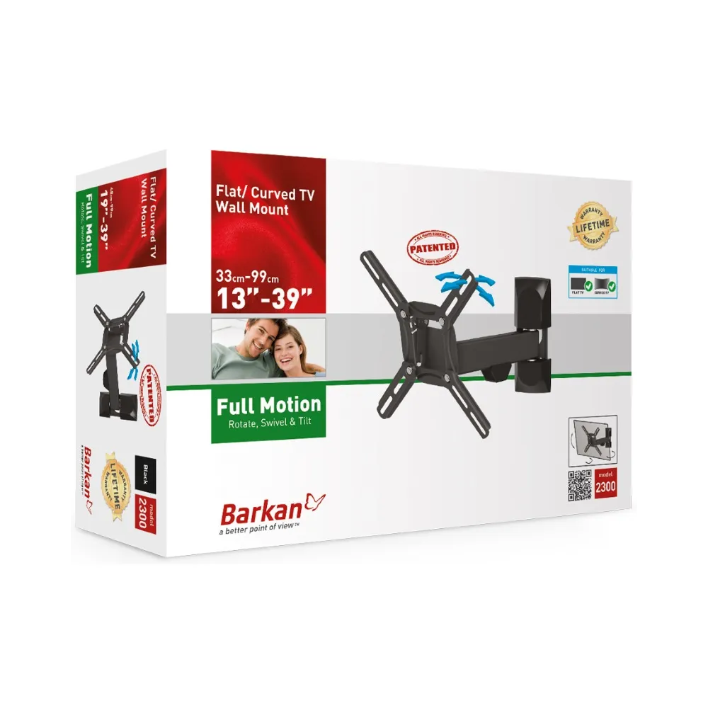 2300.B LCD TV zglobni zidni nosač do 39 inča