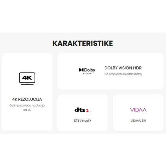 43 inča 43A6BG LED 4K UHD Smart TV outlet
