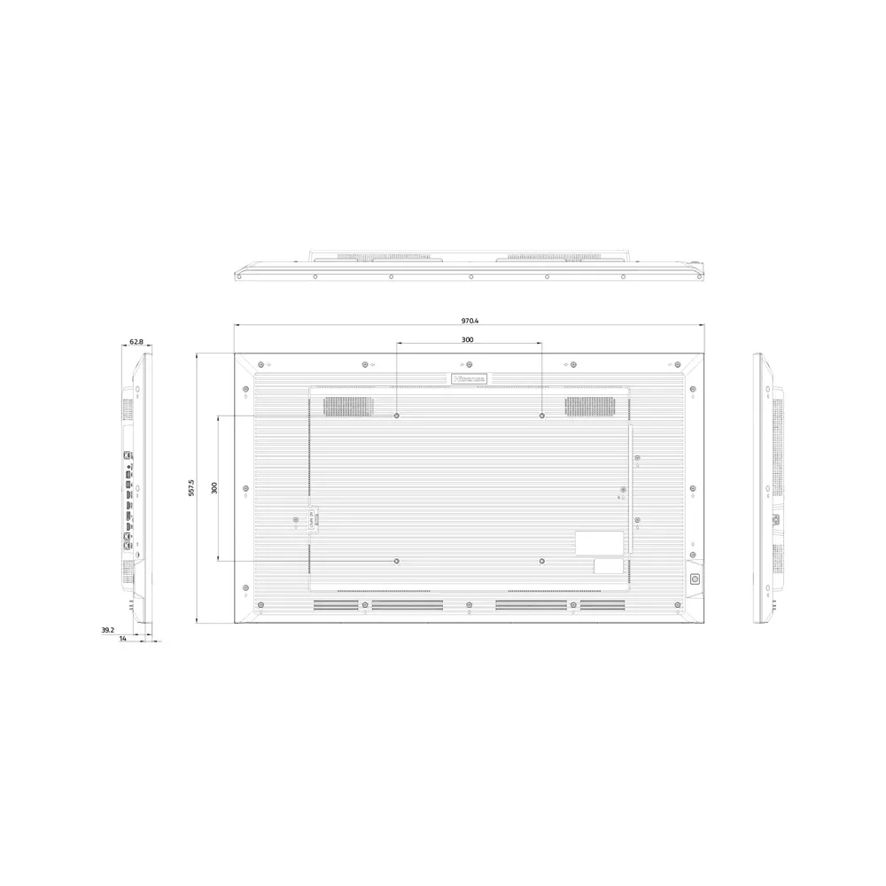 43 inča 43GM50D 4K UHD 500 nita Digital Signage Display - 18/7 Operation
