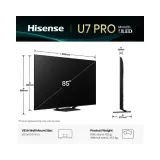 85 inča 85U7Q PRO ULED Mini-LED 4K UHD Smart TV