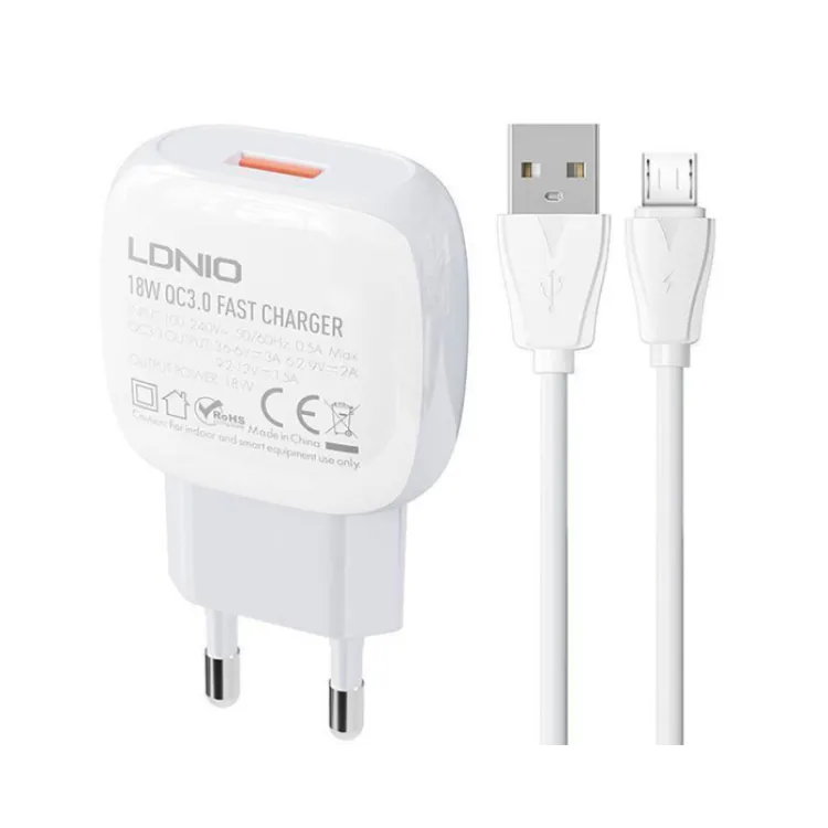 A1306Q QC 3.0 18W punjač + kabl Micro