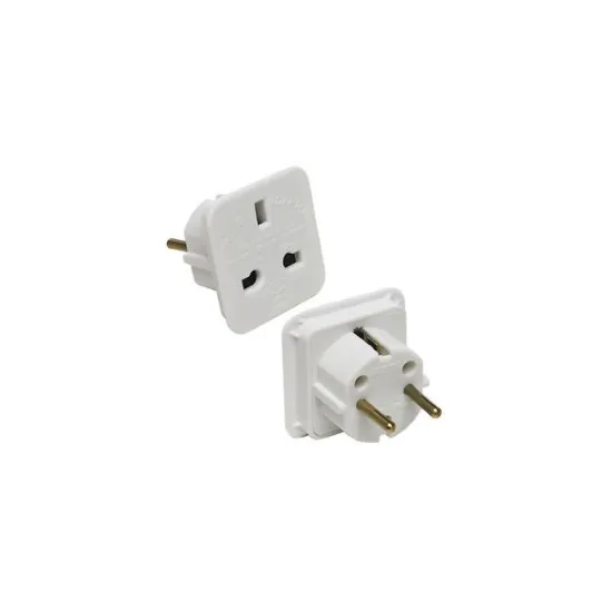 Adapter Euro utikač - UK utičnica bela