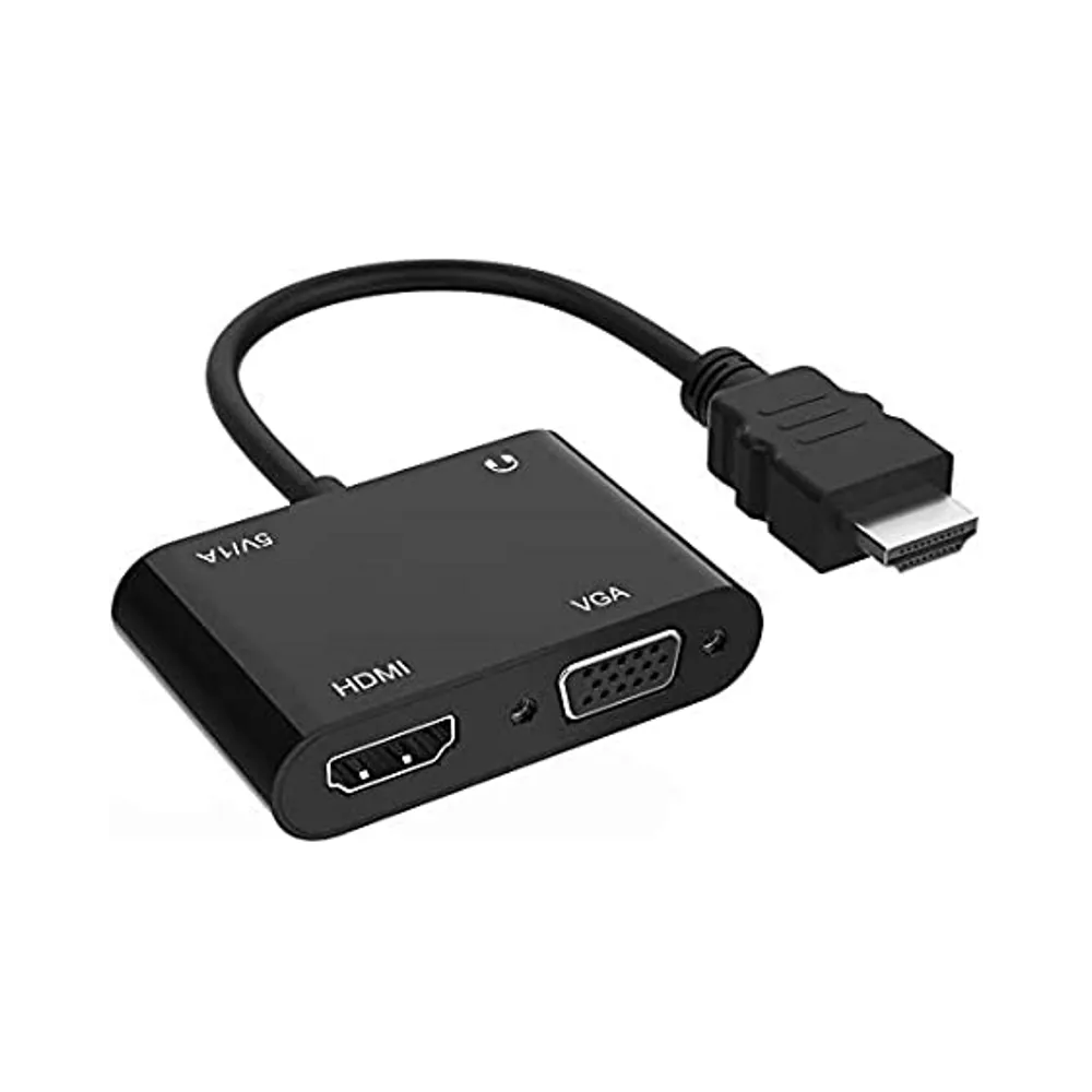 Adapter-konvertor HDMI na HDMI+VGA+MICRO+AUDIO