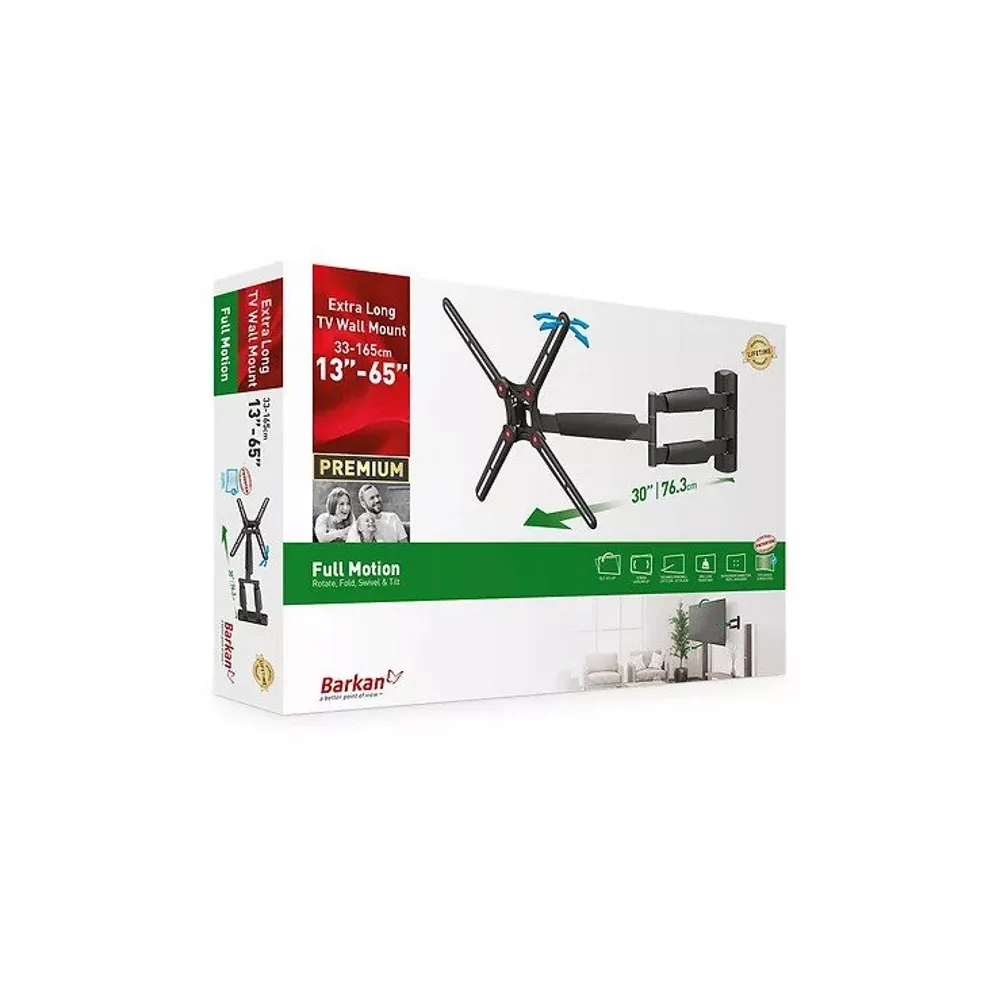 BM343XL LCD TV zglobni zidni nosač do 65 inča za ravne i zakrivljene televizore