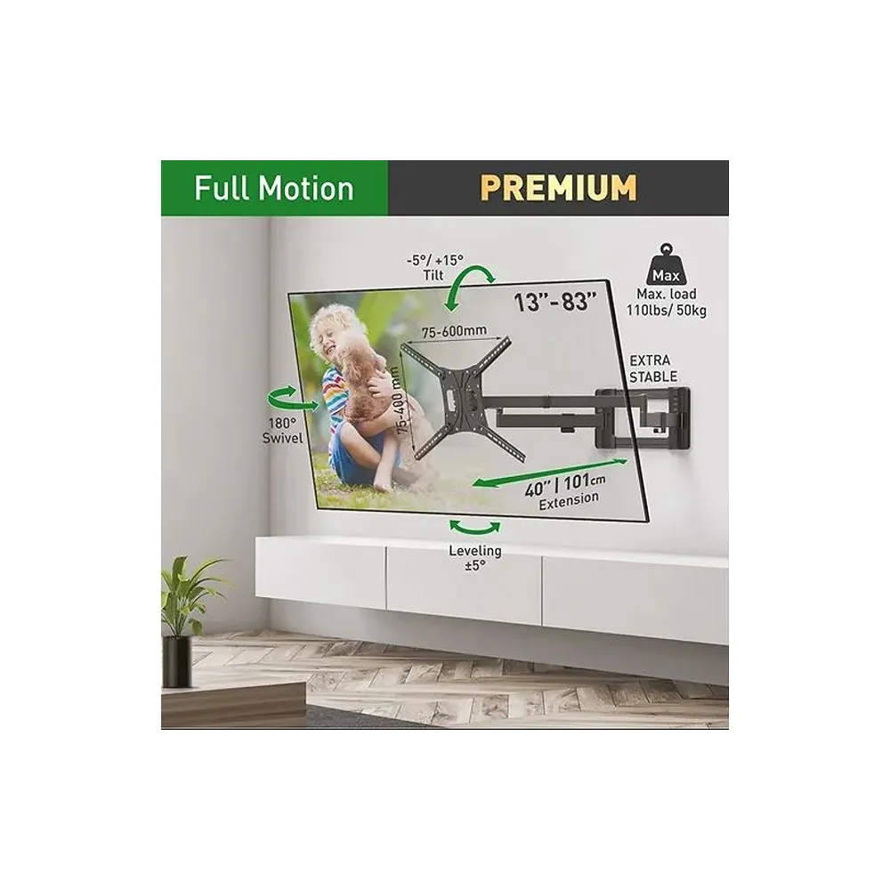 BM464XL LCD TV zglobni zidni nosač od 13 do 86 inča