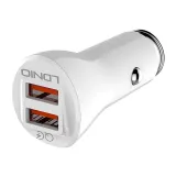C511Q Micro Dual QC 3.0 Auto punjač beli