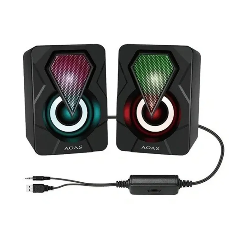 E-004 USB RGB zvučnici crni