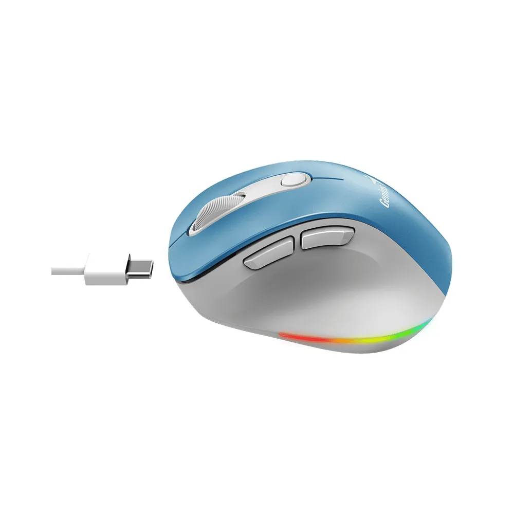 Ergo 9000S Pro Light Blue USB Bežični plavi miš