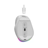 Ergo 9000S Pro Pearl White USB Bežični Pine Wood miš