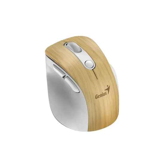 Ergo 9000S Pro Pearl White USB Bežični Pine Wood miš
