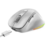 Ergo 9000S Pro Pearl White USB Bežični beli miš