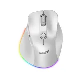 Ergo 9000S Pro Pearl White USB Bežični beli miš