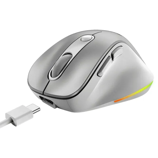 Ergo 9000S Pro Silver USB Bežični sivi miš