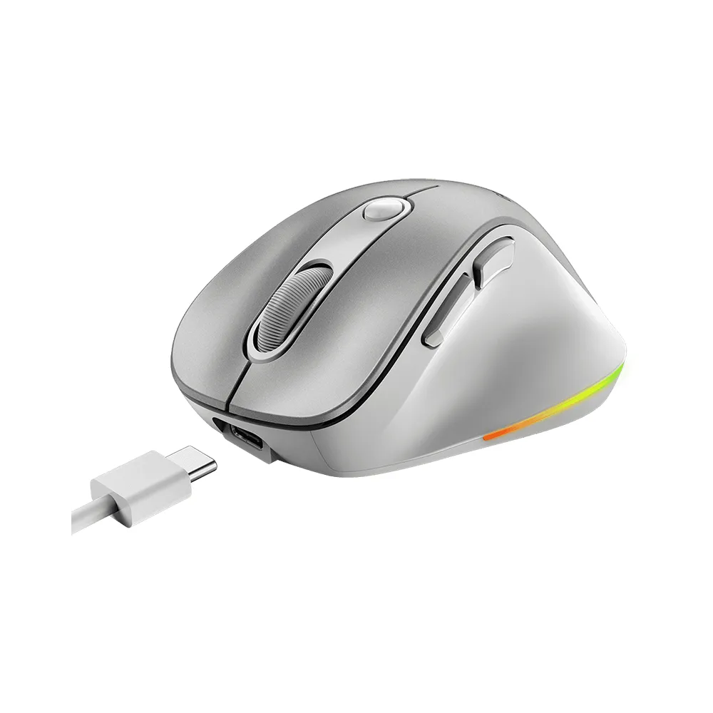 Ergo 9000S Pro Silver USB Bežični sivi miš