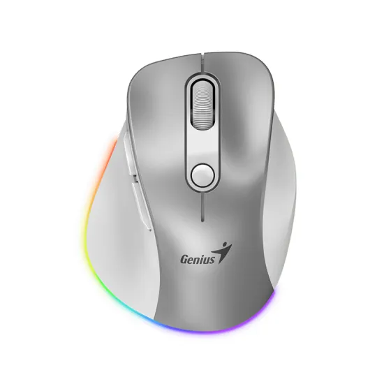 Ergo 9000S Pro Silver USB Bežični sivi miš