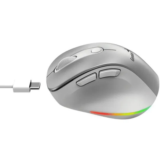 Ergo 9000S Pro Silver USB Bežični sivi miš