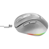 Ergo 9000S Pro Silver USB Bežični sivi miš