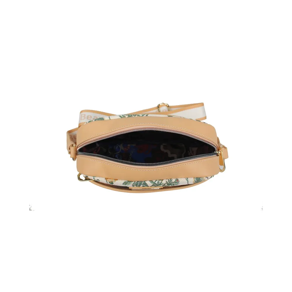 H-1194 FLORAL SUMMER BEIGE Torba
