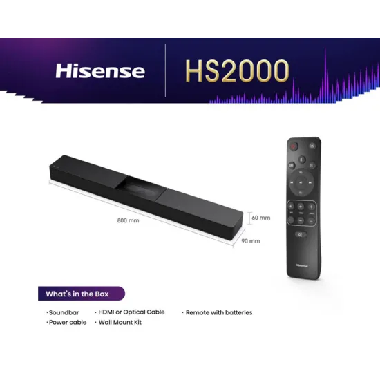HS2000 soundbar crni
