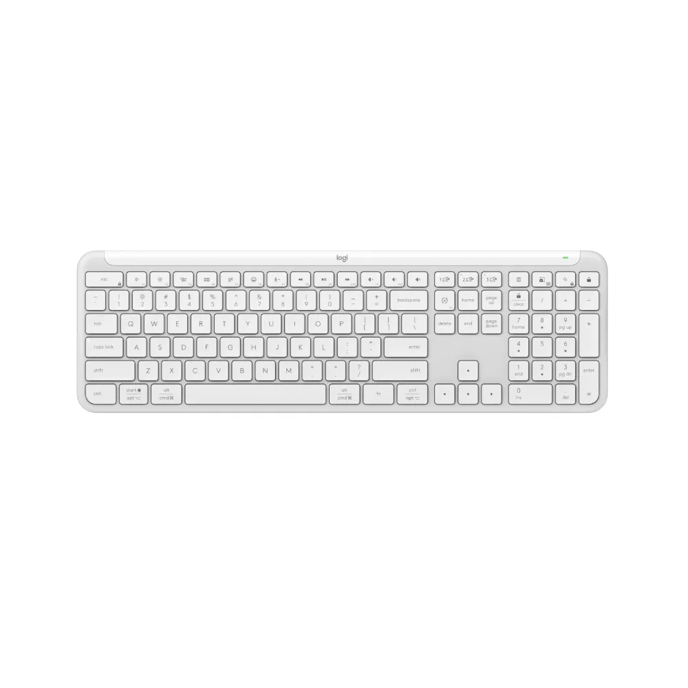 K950 Wireless White US tastatura bela