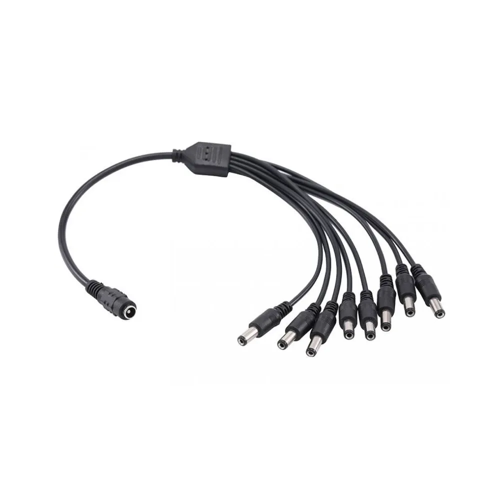 Konektor DC(M) 12V razdelnik 1-8