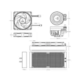 Liquid Freezer III 280 A-RGB White vodeno hlađenje (ACFRE00151A)
